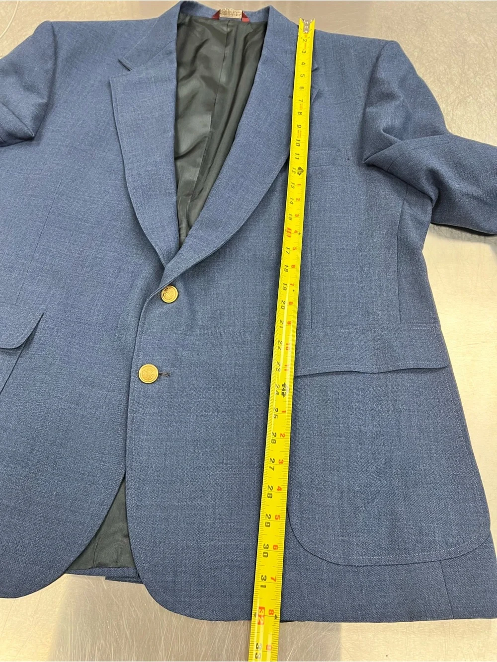 Vintage 70’s or 80’s Botany 500 U.S.A. Men's Classic Blue Blazer Gold Buttons